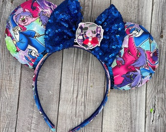 Merlin kontra Mim Mysie Uszy - Miecz w kamieniu, Artur, klasyczny, Archimedes, Sowa, smok, Minnie, Disneyland