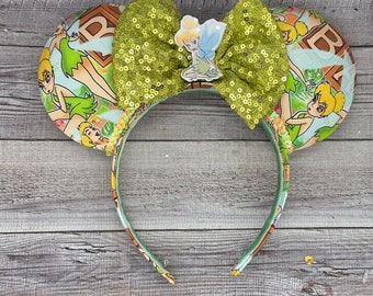 Tinkerbell Mouse Ears - Fairies, Minnie Mouse, fairy, tinker bell, Peter Pan, fantasyland, land, princess