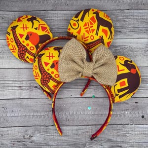 Animal Kingdom Lodge Mouse Ears - Minnie, Simba, Nala, Animal Kingdom, Mouse, Lion King, Animal Kingdom