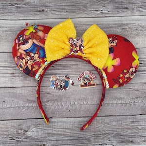 Rescue Rangers Mouse Ears - Chip and Dale, Monterey Jack,  classic, 90s, retro Disneyland, magic kingdom, chipmunks, acorn, toons