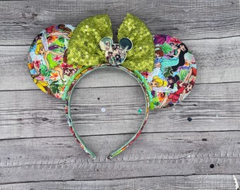 Tinkerbell & Friends Mouse Ears - Feeën, Minnie Mouse, Pixie Hallow, ketellapper, Peter Pan, fantasieland, land, fee