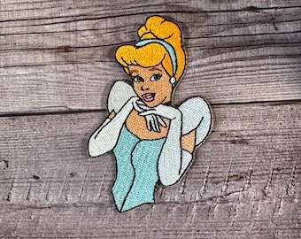 Cinderella Iron-on Patch -Princess, Coach, Pumpkin mice , Jacket, Backpack, Hat, Princess Quote DLAND Ships 4/21