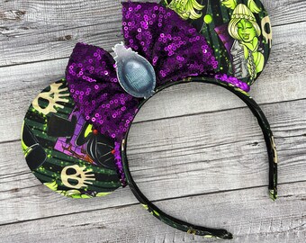 Haunted Mansion Ears – Sequin Bow, Disneyland Inspired