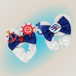 Cruise Mouse ear scrunchies - Disney cruise line dcl