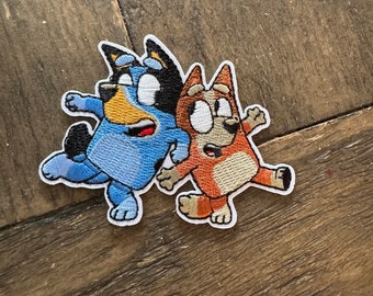 Bluey and Bingo Iron on Patch
