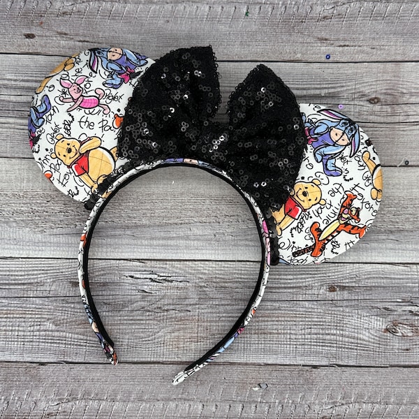 Autograph Pooh & Friends Mouse Ears - Minnie, Mouse, Eeyore, Tigger, Piglet Inspired Ears, , Honey