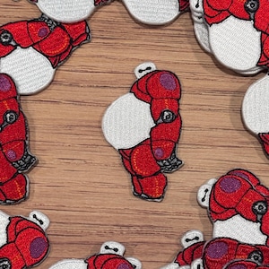 Baymax Suit Iron-on Patch -PIxar, , Jacket, Backpack, Hat, Big Hero 6