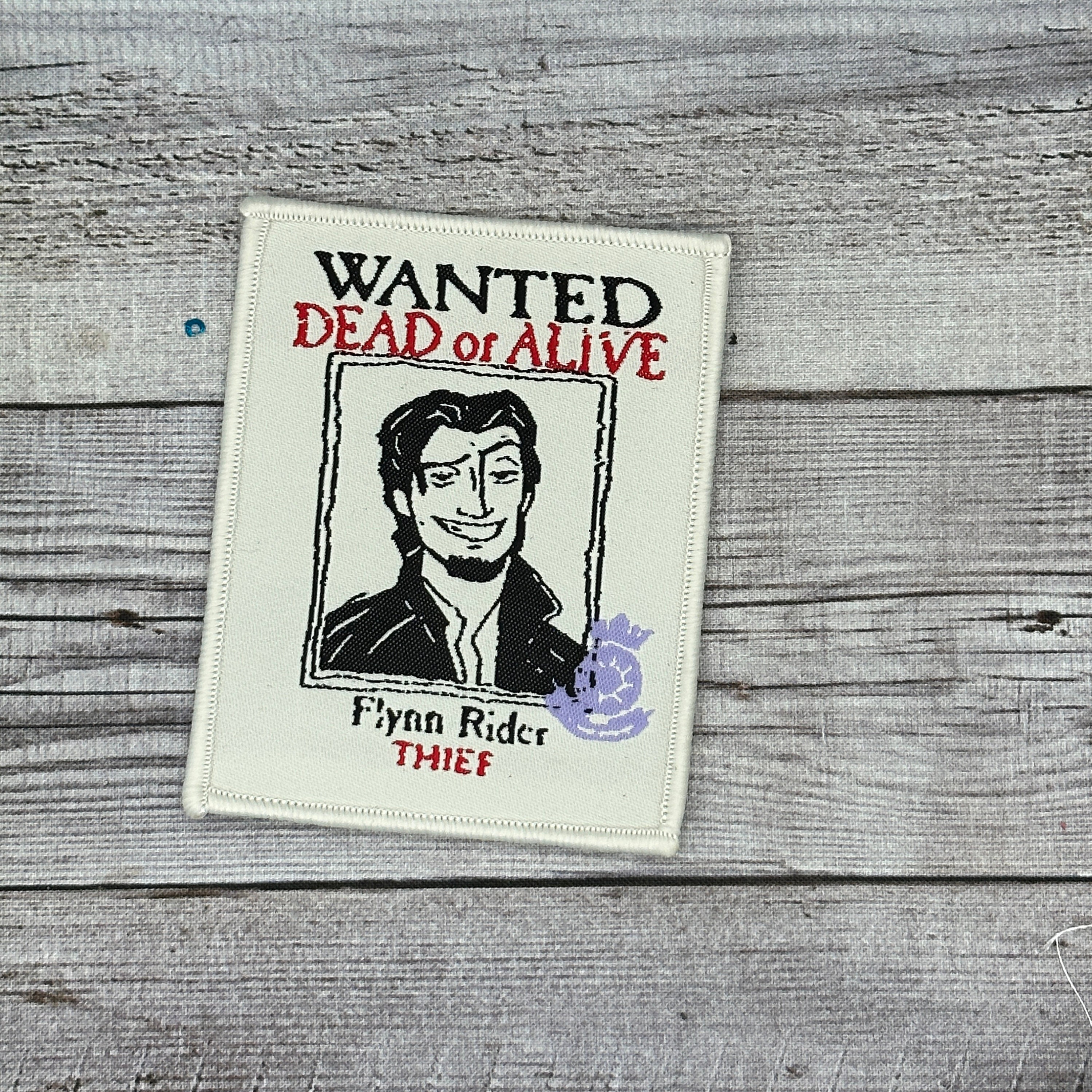 Flynn Rider Wanted Poster Iron-on Patch - Marvel, , Jacket