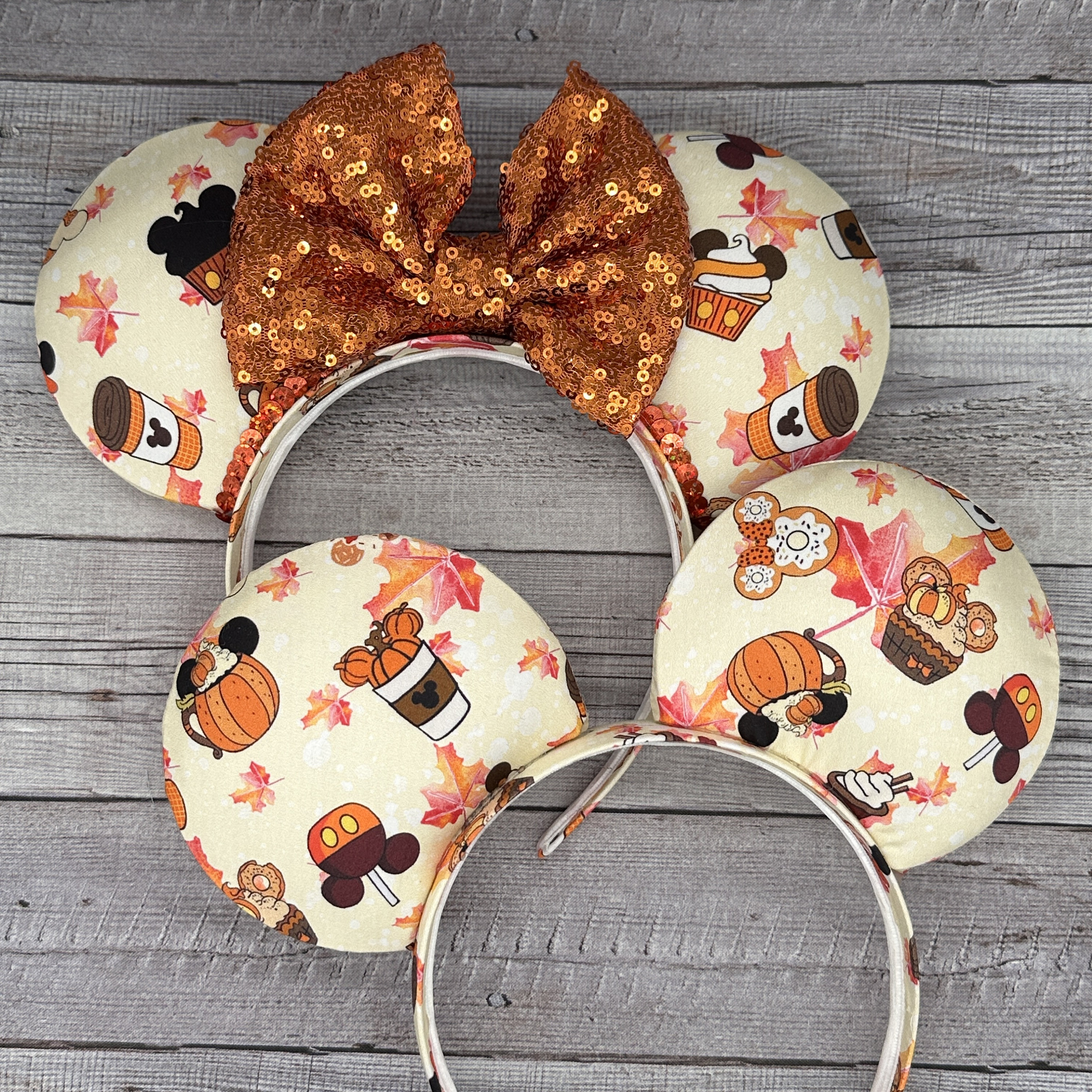 Pumpkin Spice Fall Snacks Mouse Ears - Minnie, Thanksgiving  display picture 3