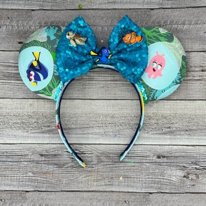 Finding Nemo Mouse Ears - Minnie, Mickey, , Pixar, Living Seas, Finding Dory, Epcot, Mine, Fish, Underwater
