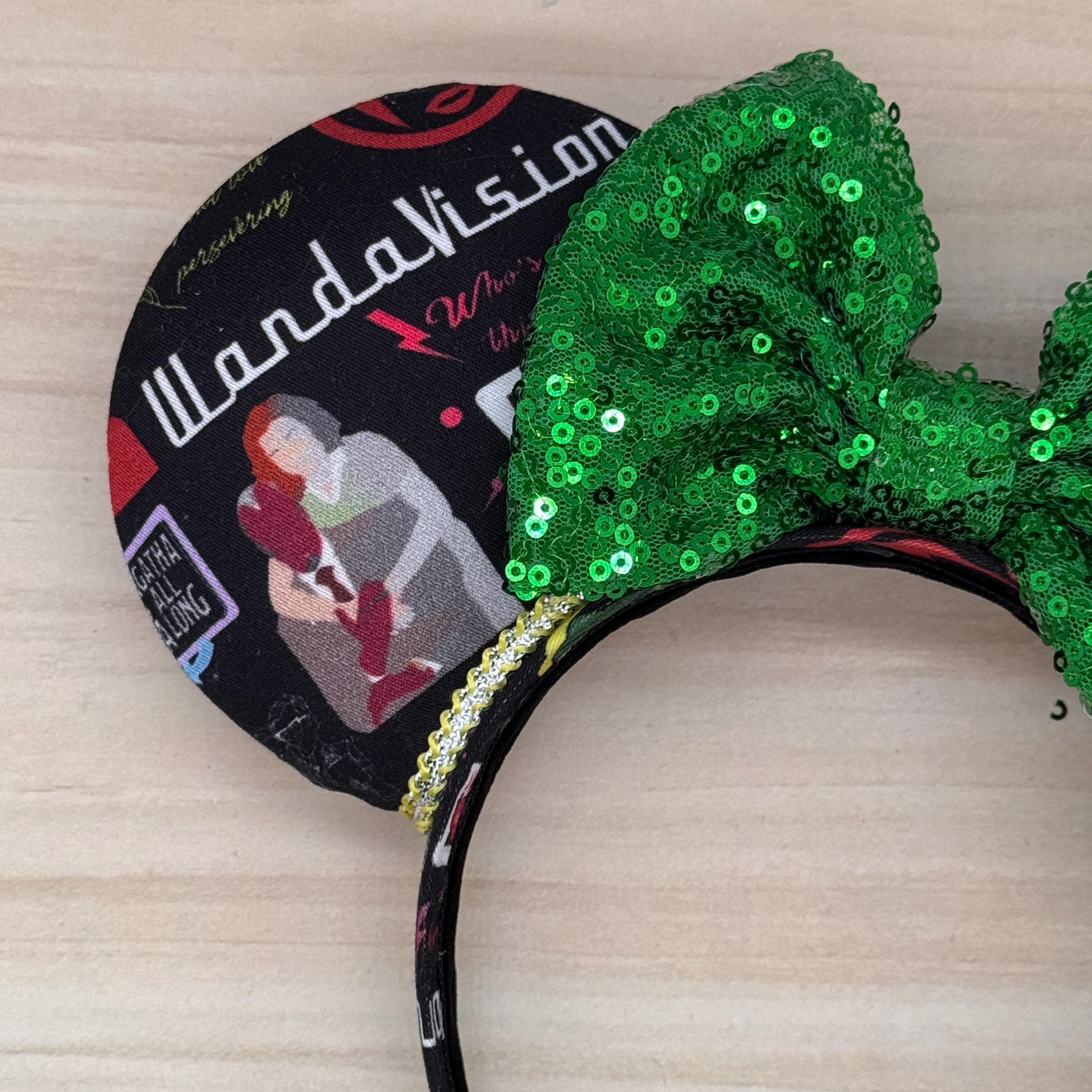 Handmade Wanda Vision Minnie Ears Wandavision Logo Mouse Ears - Minnie, Mouse, Marvel, Wanda  main image 3