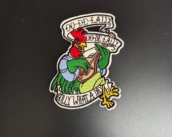 Alan-A-Dale Iron on patch - Robin Hood Oo de lolly