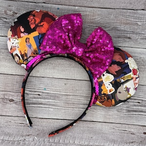 Beauty and the Beast Minnie Ears - Belle, Mouse, Minnie, Mouse, , Princess, Gaston, Rose, Magic Kingdom, be our guest