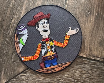 ウッディーズ・コーヒーのスターバックス風ロゴ刺繍ワッペン（縫い付け
