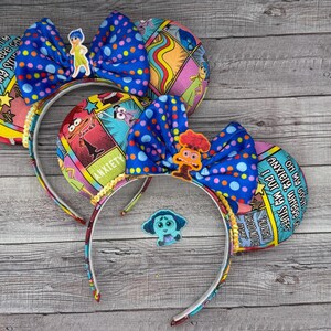 Inside Out 2 Mouse Ears - Minnie, Anxiety, Sadness, Joy, Mouse, Fear, Anger,  Pier, , Emotions, Magic Kingdom