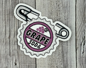 Grape Soda up Iron on patch - carl and ellie bogo