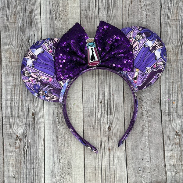 Yzma Mouse Ears - keizer nieuwe groove, kuzco, lama, Minnie Mouse, Mouse Mouse, schurken, Kronk, Disneyland, Halloween