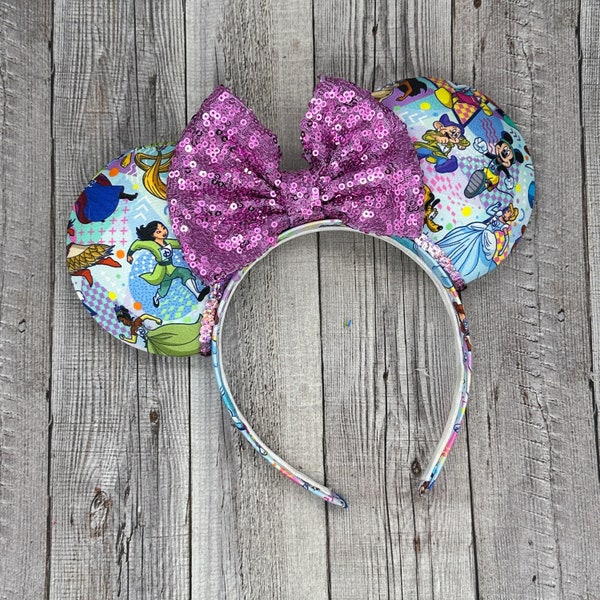 Run  Marathon Mouse Ears - Dopey, Princess, Mouse, Donald, Minnie, Bib, World, Track