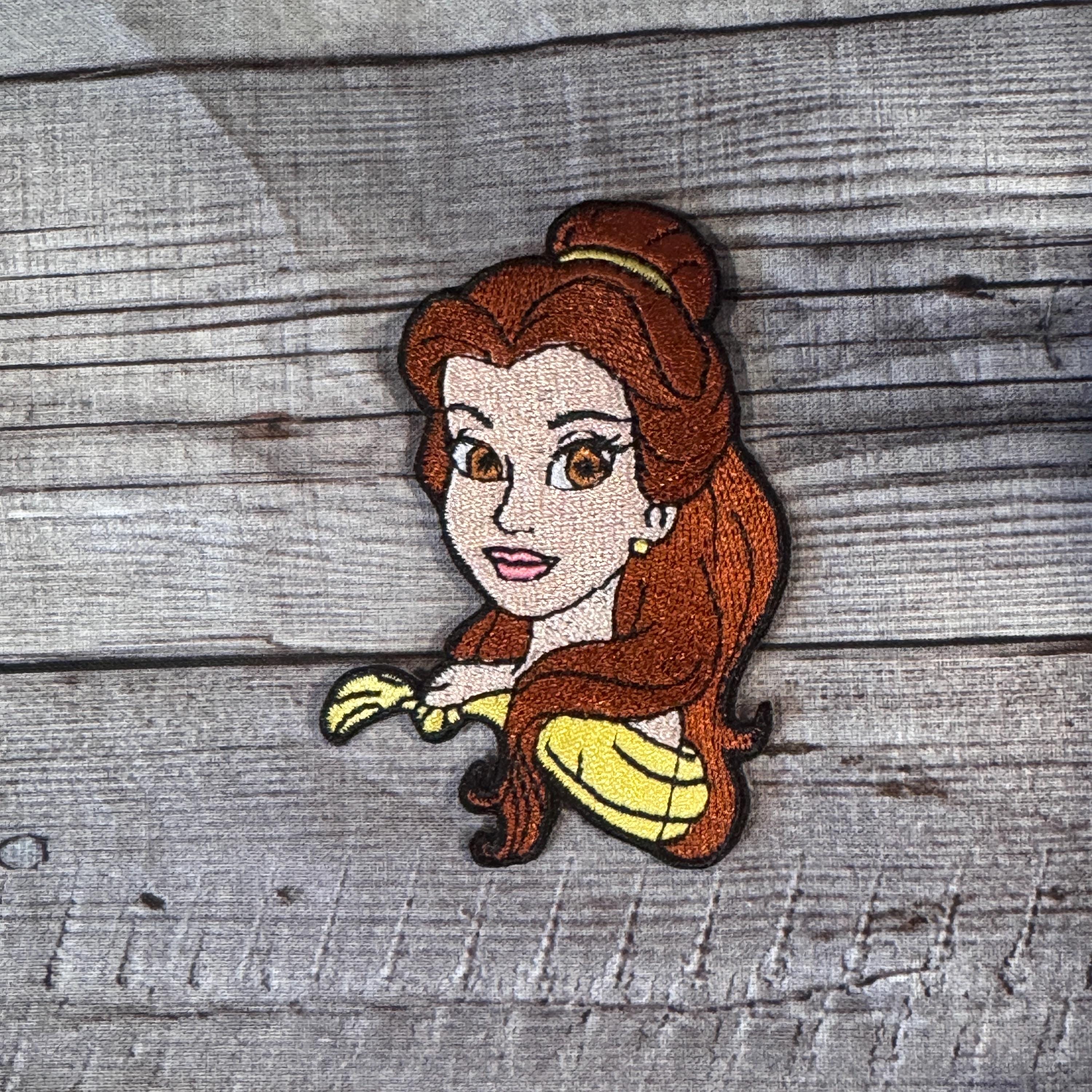 Belle Iron-on Patch -pixar, , Jacket, Backpack, Hat, Belle, Beauty