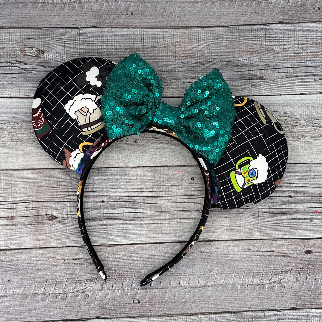 Beer Stein Character Ears Epcot Drinking Minnie Mouse Etsy