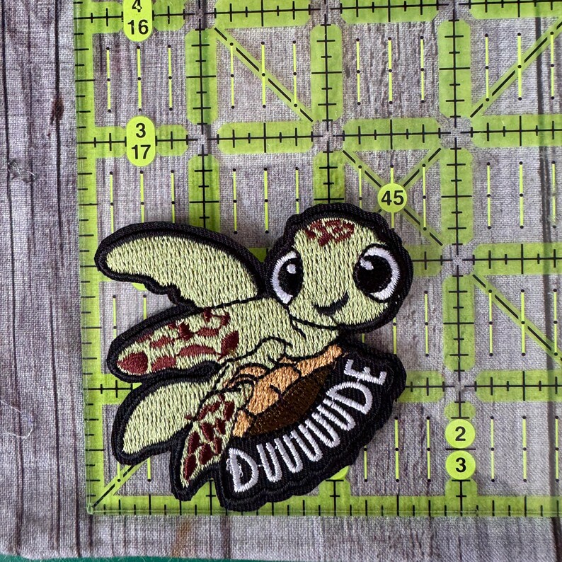Squirt Dude Iron-on Patch -pixar, Nemo Dory, Jacket, Backpack, Hat - Etsy