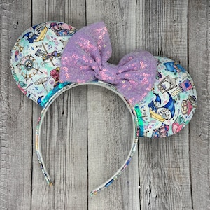 Fantasyland Mouse Ears - Dumbo, castle, tea cups, Alice in wonderland, mr toad, carousel, Minnie, , Mouse, princess