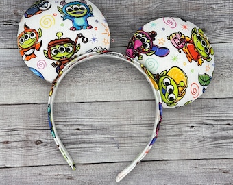 Oreilles de souris extraterrestre vertes - Woody, Buzz, Jesse, Ham, Green Alien, Bullseye, Mouse, Minnie, , bo Peep