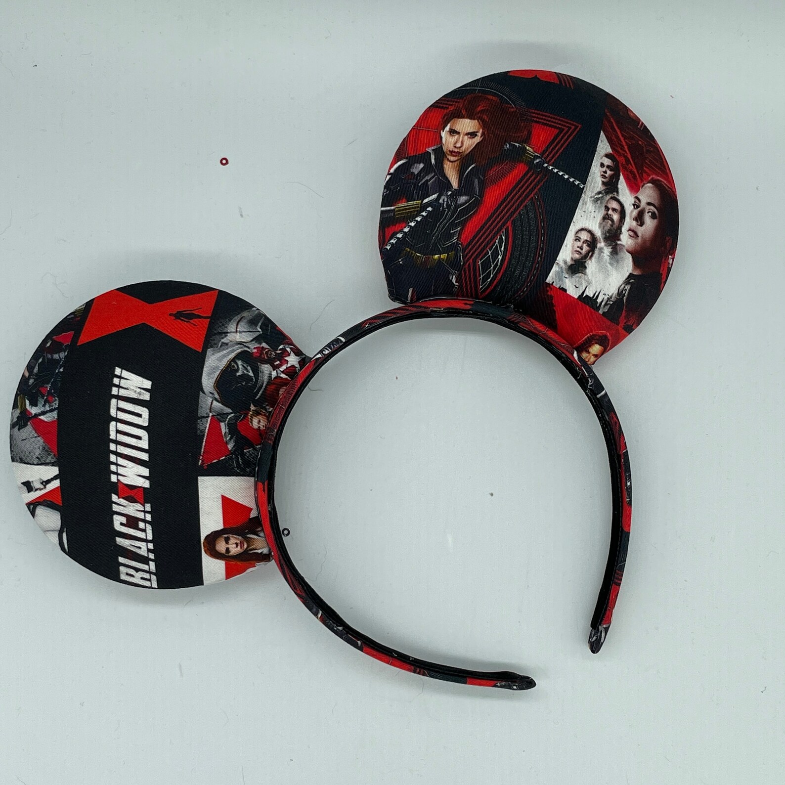 Black Widow Mouse Ears Minnie Mickey Marvel Scarlet Etsy