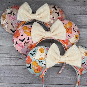 Pooh halloween Mouse Ears - Minnie, Spooky, Fall, Harvest, trick or treat, Leaves, Pumpkin, eeyore, ghost