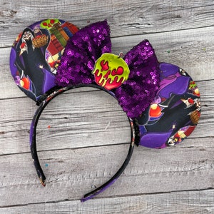 Evil Queen Mouse Ears - Snow White, Minnie, Villains, Poison Apple, Halloween, Witch, Hag, Boogie Bash