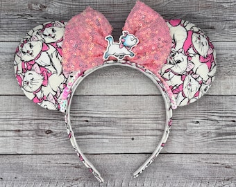 RTS Marie Mouse Ears - Minnie Mouse, Mouse, Marie, duchess, O’Malley, Berlioz, Toulouse, cats, cat,