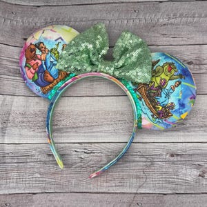 Tiana&#39;s Bayou Adventure Mashup Mouse ears - Splash Mountain Minnie, Mouse, Briar Rabbit, Fox, Bear, land Attractions, Zip a di do Da