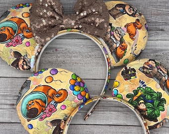 Up Movie Mouse Ears – Sequin Bow, Adventure is Out There