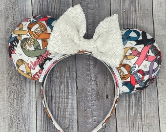 Breast Cancer Awareness Ears, Mickey Ears, Custom Minnie  display picture 2