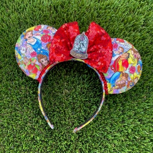 Beauty and the Beast Minnie Ears - Belle, Mouse, Minnie, Mouse, , Princess, Gaston, Rose, Magic Kingdom, be our guest