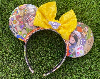 Up Mouse Ears - Carl, Ellie, Kevin, Przygoda jest tam, Dug, Russel, , Balony, , Minnie, Myszka