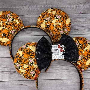 Tigger Mouse Ears - Winnie the Pooh, Piglet, Eeyore, Tiger, Minnie, Mouse, Mouse, , Heffalumps, Springs