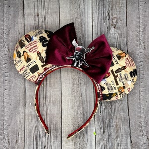 Pirates of the Caribbean Movie Mouse Ears - Minnie, Skull and Crossbones,  Rides, Attractions, Pirate, Mouse, Jack Sparrow