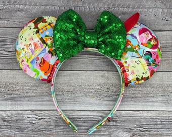 Robin Hood Mouse Ears - Minnie, Mouse, Maid Marrian, Little John, Prince John, Archer, Bow and arrow, Fox,