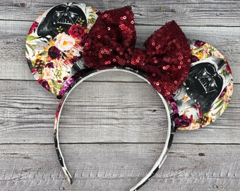 Darth Vader Mouse Ears - Force, Star wars, May the fourth, Galaxy's Edge, Space