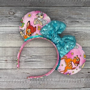 Spring Bambi Mouse Ears - Thumper, flower, Minnie, Mickey, Disney, Deer, Rabbit, Forrest, Disneyland, Animation, Magic Kingdom