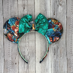 Orecchie Brave MERIDA - Scozzesi, Principessa, Minnie, Topolino, Orso, Arciere, Opzioni Deluxe, Irlandesi, Scozzesi, Plaid, Arco e Freccia