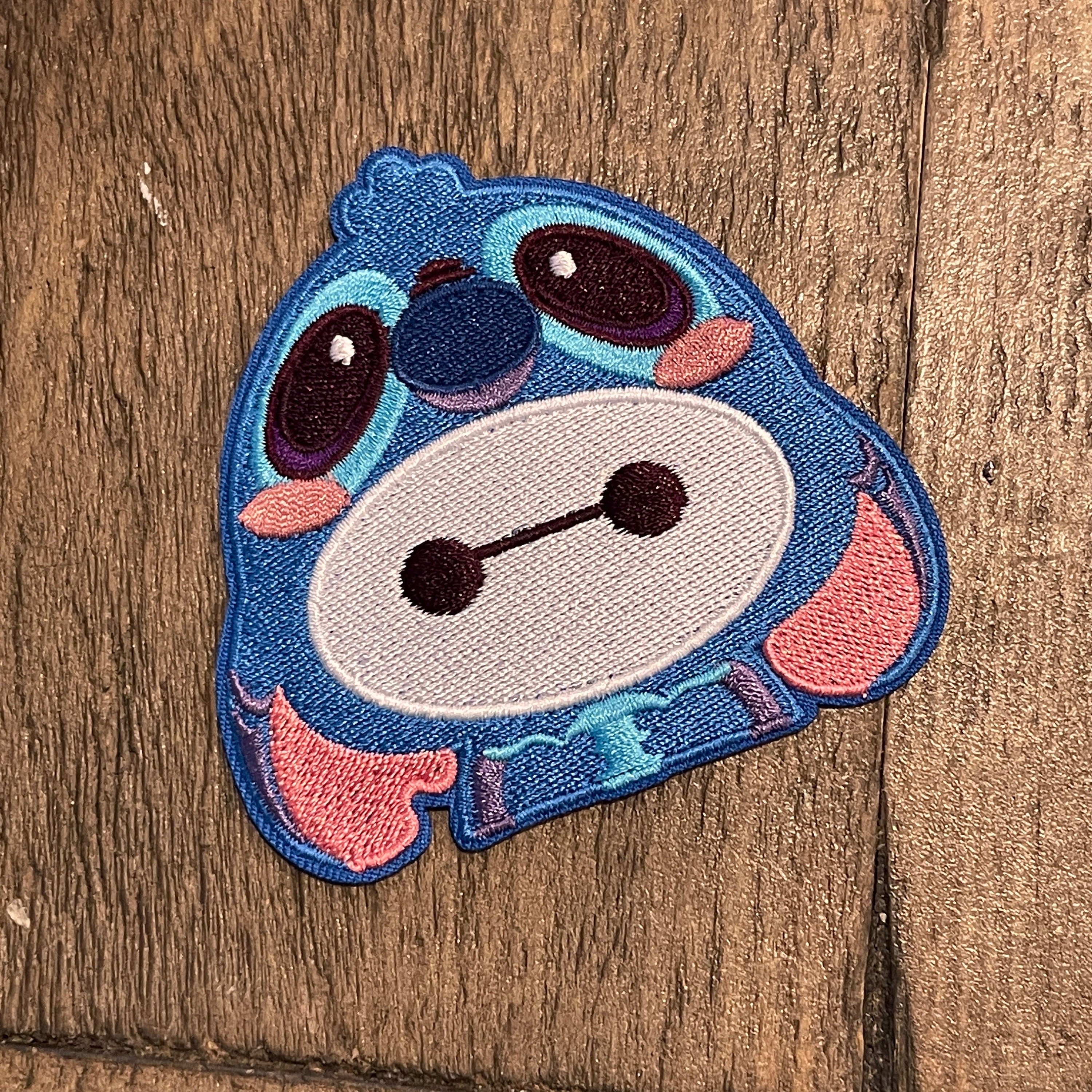 BayMax Stitch Iron-on Patch -PIxar, , Jacket, Backpack, Hat, Big Hero 6 bogo