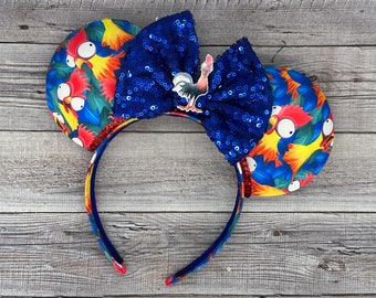 Hei hei Mouse ears- rooster, Island Princess, Maui, Hawaii, Mouse, Minnie, land, Polynesian, tiki, boat snack