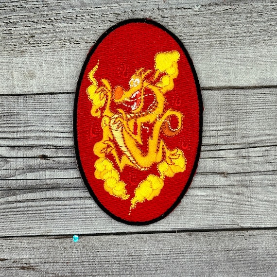 Mushu Iron on Patch, Mulan Patches, Patches Iron on ,embroidered