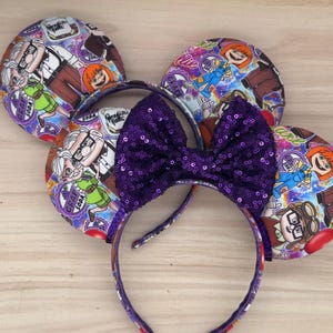Up Carl and Ellie Mouse Ears - Kevin, Adventure is out there, Dug, Russel, , Balloons, , Minnie, Mouse