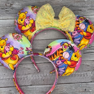 Pooh Bear Mouse Ears - Minnie, Mouse, Eeyore, Tigger, Piglet Inspired Ears, , Honey