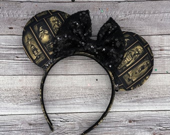 Haunted Mansion Nightmare Christmas Mouse Ears - Minnie, Mouse, Mouse, land, Disney, Halloween, Kerstmis, Jack Skellington, World