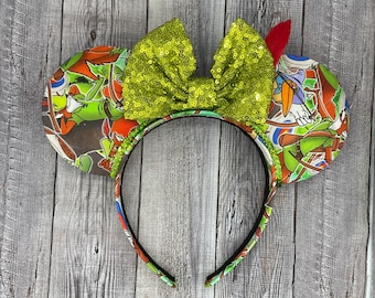 Robin Hood Mouse Ears - Minnie, Mouse, Maid Marrian, Little John, Prince John, Archer, Bow and arrow, Fox,