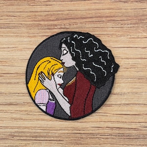 Mother Gothel & Rapunzel Iron-on Patch - princess, Jacket, Backpack, Hat, Tangled, Mother's Day  2026 DLAND